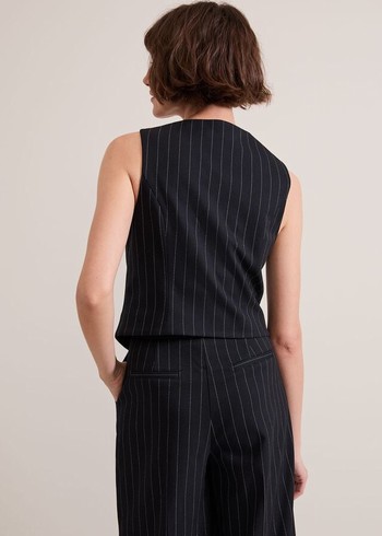 Phase Eight Pia Pinstripe Jackets Navy Canada | TQNMHJ-016